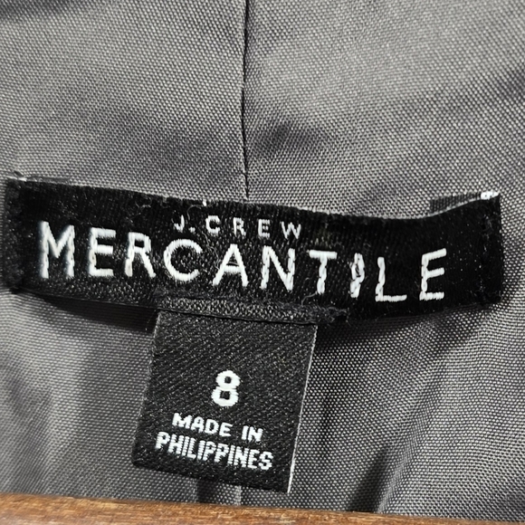 J Crew Coat Womens Medium 8 Gray Wool Blend Vail Parka Pea Zip Faux Fur Hood - Picture 3 of 13